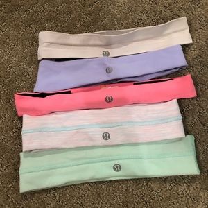 Set of 5 Lululemon Headbands